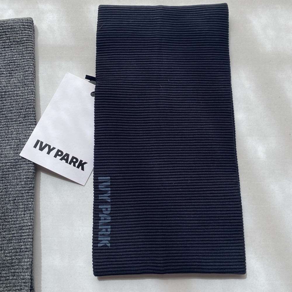New IVY PARK Black Ribbed Headband